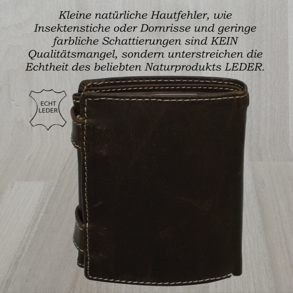 Wild Things Edition Herren Biker Geldbörsen mit RFID Schutz Hosenkette (Hochf. braun)